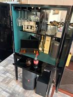 Dranken kast zwart hoog glans 75 breed 40 diep 150 hoog,, Huis en Inrichting, Ophalen of Verzenden, Zo goed als nieuw, 25 tot 50 cm