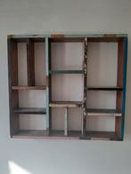 Vintage houten wandkastje  Indiase stijl, Huis en Inrichting, Ophalen, Zo goed als nieuw, 25 tot 50 cm, Minder dan 150 cm