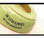 Vintage Schweppes Bitter Grapefruit Groene Ceramic Asbak, Ophalen of Verzenden, Zo goed als nieuw, H, H
