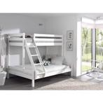 3 persoons houten stapelbed met matrassen, Ophalen, 160 tot 180 cm, Tweepersoons, 140 cm