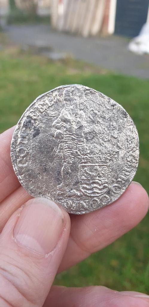 Bodemvondst Mooie Zilveren Wrakvondst Dukaat Zeeland 1695 !!, Postzegels en Munten, Munten | Nederland, Losse munt, Overige waardes