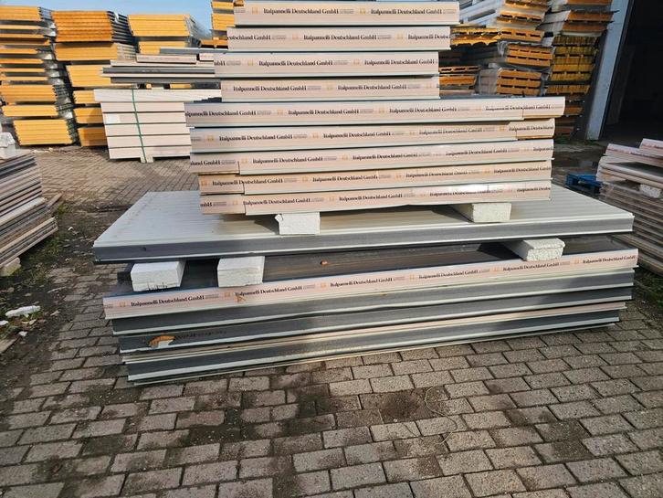 Partij gebruikte dakpanelen sandwich, Doe-het-zelf en Verbouw, Platen en Panelen, Gebruikt, Ophalen of Verzenden