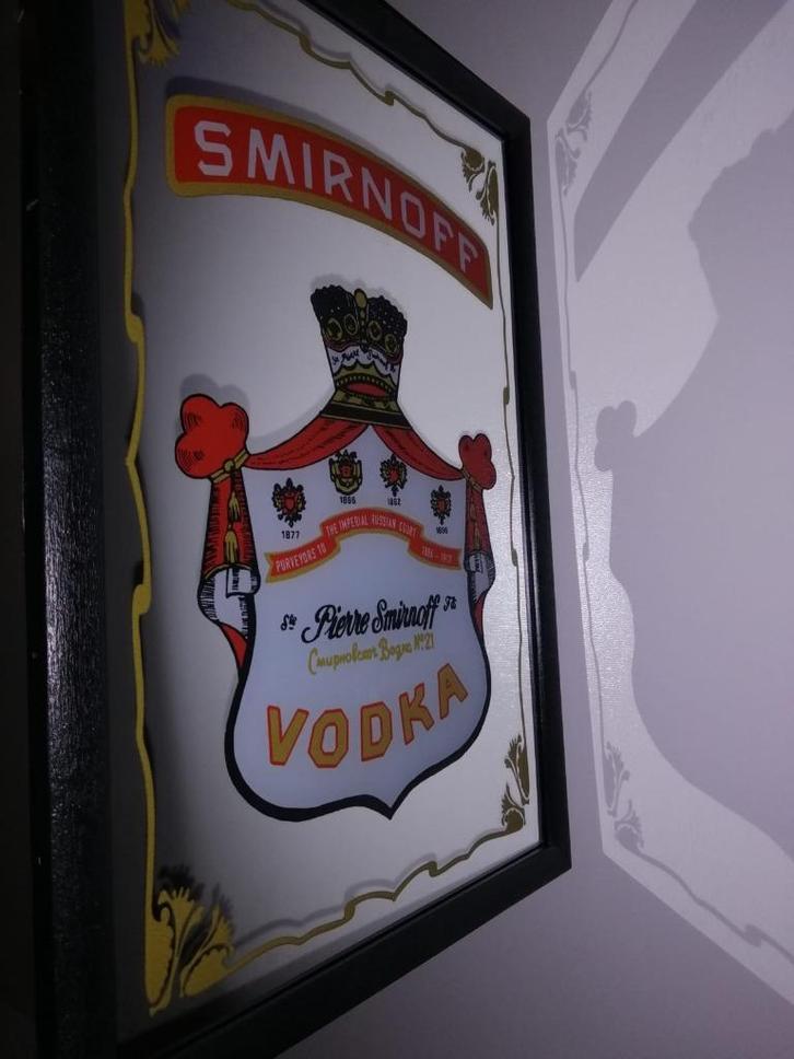 Smirnoff Wodka spiegel, Verzamelen, Merken en Reclamevoorwerpen, Nieuw, Reclamebord, Ophalen of Verzenden
