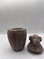 Egyptische canopen vaas urn met apengod Babi, Ophalen of Verzenden