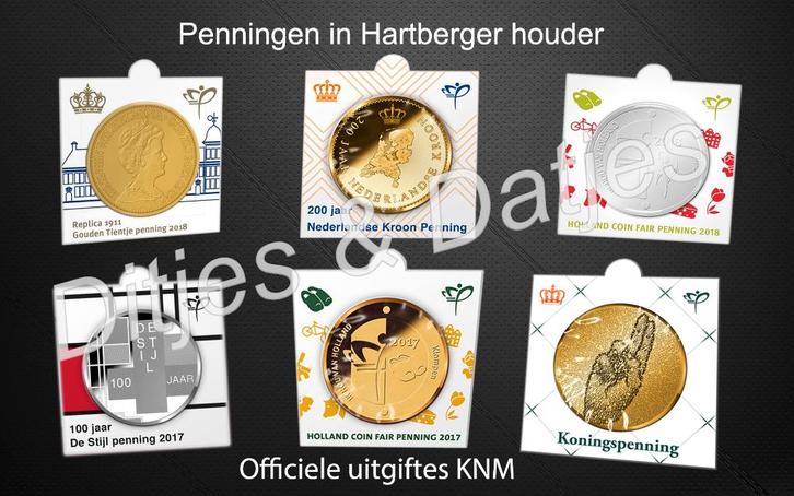 Penning in munthouder KNM - Officiele Munthouder Catalogus, Postzegels en Munten, Penningen en Medailles, Overige materialen, Ophalen of Verzenden
