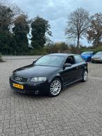 Audi A3 2.0 110KW 3D 2004 Zwart, Auto's, Voorwielaandrijving, Zwart, 4 cilinders, 1984 cc