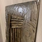 Spiegel – houten lijst – zilver - 150 x 80 cm - TTM Wonen, Nieuw, Info@ttmwonen.nl, 75 tot 100 cm, 150 tot 200 cm