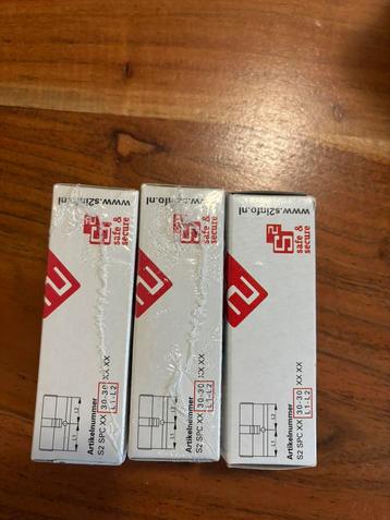 3 S2 Veiligheidscilinder SKG2 30/30,  Nieuw, Compleet beschikbaar voor biedingen