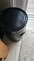 zwart verfblik (te gebruiken als bijzettafel), Minder dan 55 cm, Metaal of Aluminium, Rond, Nieuw