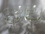 IRISH COFFEE glazen, diamanten voet, 12,5 cm hoog, 4 stuks, Ophalen of Verzenden, Zo goed als nieuw, Overige typen
