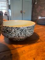 Vintage berkenbast chamotte bloempot, Tuin en Terras, Bloempotten, Rond, Ophalen of Verzenden, Zo goed als nieuw, Aardewerk