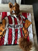 PSV Phoxy carnavals tenue met muts en staart 3 stuks, Ophalen of Verzenden, Zo goed als nieuw, PSV, Overige typen