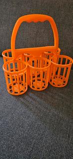Vintage Curver flessendrager - Oranje, Huis en Inrichting, Keuken | Keukenbenodigdheden, Ophalen of Verzenden