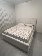 Tweepersoons bed 200x160cm (zonder matras), Ophalen, Wit, Tweepersoons, Zo goed als nieuw