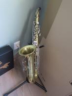 Te koop: Mooie oude saxofoon in Koffer, Muziek en Instrumenten, Blaasinstrumenten | Saxofoons, Verzenden, Gebruikt, Alt, Met koffer