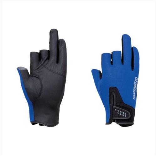 Shimano Cold Gloves GL-091Q 3 Piece Cut Blue en Black Nieuw., Watersport en Boten, Hengelsport | Roofvissen, Nieuw, Overige typen