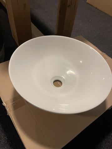 Galvano opzetwastafel glans wit beschikbaar voor biedingen