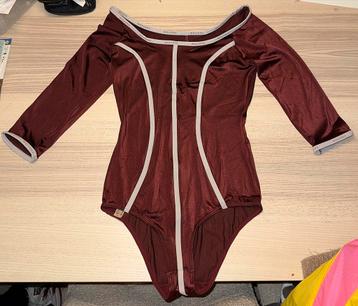 Vintage Wolford Bodyworks Bodysuit Bordeaux Maat M beschikbaar voor biedingen