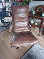 Leren draai fauteuil, Ophalen, Gebruikt, 50 tot 75 cm