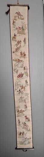 Geborduurd schellekoord Paarden sport met ornament, Ophalen of Verzenden