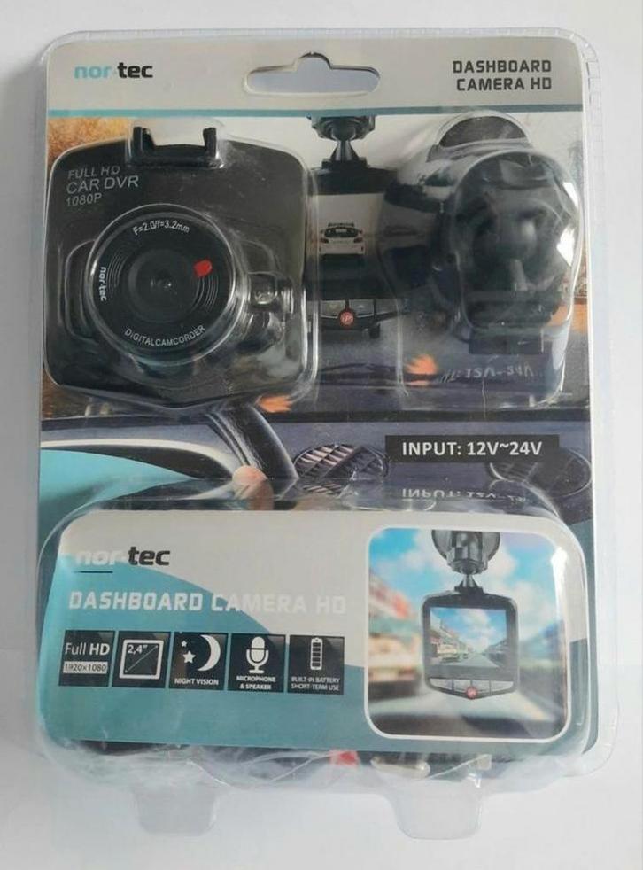 Nor-Tec Dashcam Dashboard Camera HD 1080P NIEUW!, Auto diversen, Dashcams, Nieuw, Ophalen of Verzenden