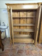 Antieke Grenen Kast met Verstelbare Planken, Ophalen