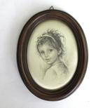 Wanddecoratie Portret op zijde., Ophalen of Verzenden