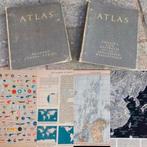 Atlas; Grote Elsevier Atlas - 2 delen - 1950, Boeken, Atlassen en Landkaarten, Gelezen, Wereld, Grote Elsevier, Ophalen of Verzenden