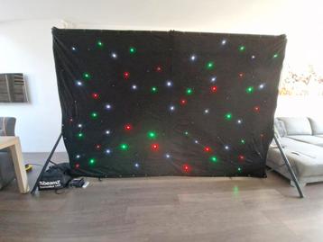 Beamz SparkleWall LED96 sterrendoek 3x 2m met gekleurde LEDs beschikbaar voor biedingen