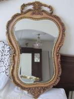 grote ANTIEKE / KUIF SPIEGEL, Antiek en Kunst, Antiek | Spiegels, Ophalen of Verzenden, Rechthoekig