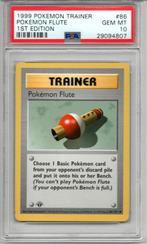 Pokemon flute 1st edition Psa 10, Ophalen of Verzenden, Zo goed als nieuw