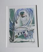 Haupert Laub, Golf. Ets. Sign. 27/150 cm.  45/54 cm., Ophalen