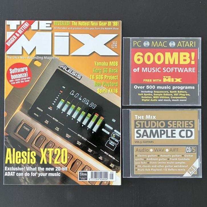 The Mix nr. 48 met 2 CD’s (May 1998, U.K., Engels), Boeken, Tijdschriften en Kranten, Gelezen, Muziek, Film of Tv, Ophalen of Verzenden