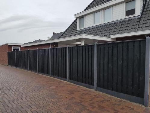 schuttingen hout/beton V.A95,- p/m incl.plaatsen en btw!!, Tuin en Terras, Schuttingen, Nieuw, Hout, 2 meter of meer, Minder dan 3 meter