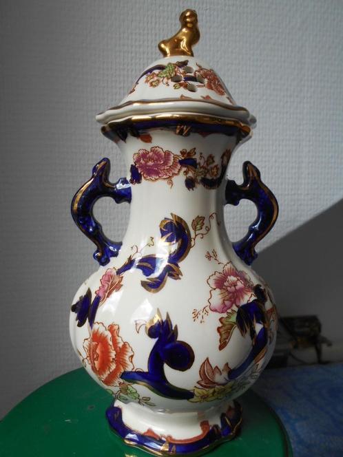 Vintage  Mason's IJzerzandsteen Blauwe Mandalay Pot Pourri V, Antiek en Kunst, Antiek | Vazen, Ophalen of Verzenden