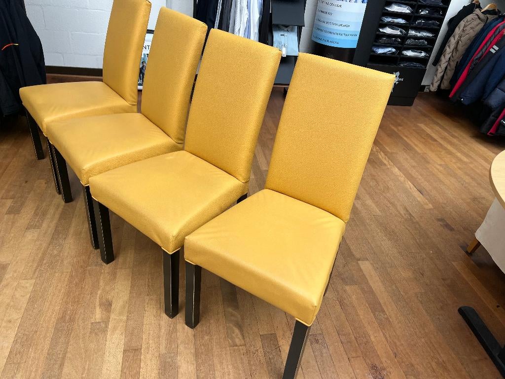 eetkamerstoelen de Jong, Gescher & Kemper, Huis en Inrichting, Stoelen, Ophalen, Gebruikt, Overige kleuren, Vier