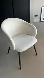 Wit/creme boucle stoel (set van 4), Huis en Inrichting, Stoelen, Vier, Stof, Ophalen of Verzenden, Modern, hip, trendy