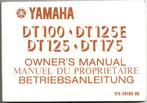 Yamaha DT100, DT125 E, DT125, DT175 manual handleiding 5253z, Ophalen of Verzenden, Yamaha
