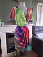 Eroke schitterende gekleurde jurk IT 44 NL 40 gratis verz, Knielengte, Maat 38/40 (M), Zo goed als nieuw, Eroke