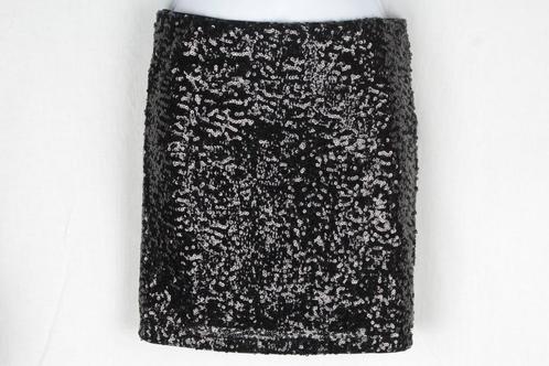 Leuke zwarte rok Pailettes! Mt 36. Merk Divided, Kleding | Dames, Rokken, Zo goed als nieuw, Maat 36 (S), Zwart, Boven de knie