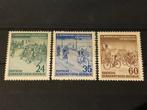 DDR Mi 355-357 1953 postfris, Verzenden, DDR, Postfris