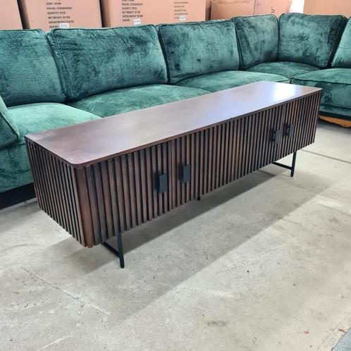 TV-meubel Remi Mangohout/Metaal Eleonora, Huis en Inrichting, Kasten | Dressoirs, Nieuw, 150 tot 200 cm, 25 tot 50 cm, Overige houtsoorten