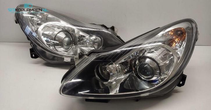 Opel Corsa D Xenon koplamp links rechts, Auto-onderdelen, Verlichting, Opel, Gebruikt, Ophalen of Verzenden