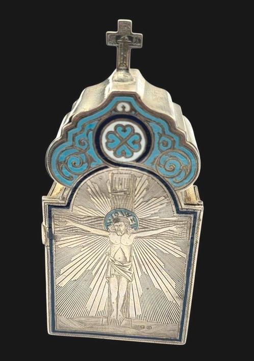 Prachtig Antiek
Russisch zilveren  reisaltaar, Antiek en Kunst, Antiek | Goud en Zilver, Zilver, Verzenden
