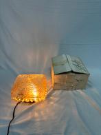 Vintage Glashütte Limburg plafonnière of wandlamp amber glas, Ophalen of Verzenden, Nieuw, Glas