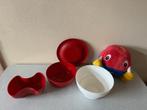NIEUWSTAAT schaaltje + vergiet + inzet ALLEGRA set + deksel, Huis en Inrichting, Keuken | Tupperware, Ophalen of Verzenden, Zo goed als nieuw