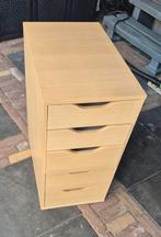 Ladeblok met lades Alex Ikea, Huis en Inrichting, Ophalen, Minder dan 50 cm, 5 laden of meer, Eikenhout
