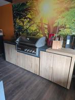 Eiken buitenkeuken met RVS spoelbak en Crossray bbq, Nieuw!, Ophalen of Verzenden, Nieuw