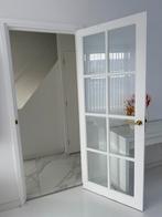 Witte deur met goud deurklink, Doe-het-zelf en Verbouw, Deuren en Horren, Gebruikt, Minder dan 80 cm, Binnendeur, Ophalen of Verzenden