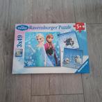 Ravensburger Disney Frozen puzzel 3x49 stukjes, Ophalen of Verzenden, 10 tot 50 stukjes, Zo goed als nieuw
